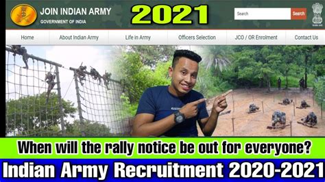 Indian Army Recruitment Rally 2021 When Will The Rally Notice Be Out