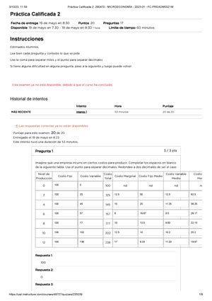 Guia Controles Examenes Microeconomia Esan Programa Mba Matp