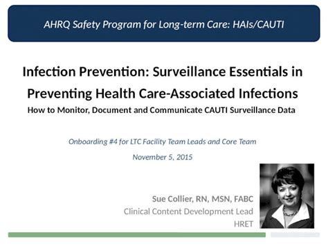 Pptx Ahrq Safety Program For Long Term Care Hais Cauti Infection