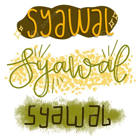 Hijri Calendar Png Transparent Handlettering Syawal Month Is The