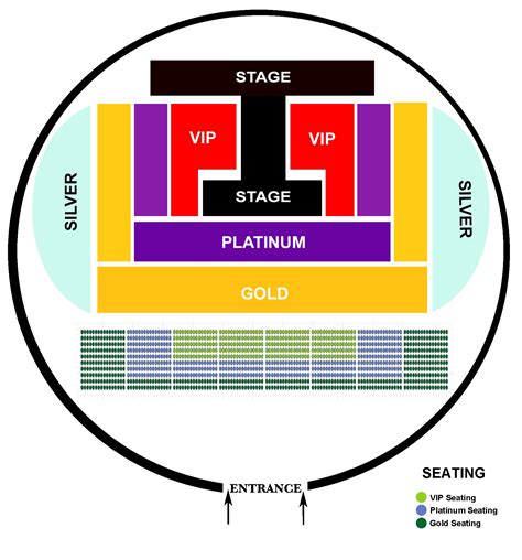 Sydney Showground Seating Map