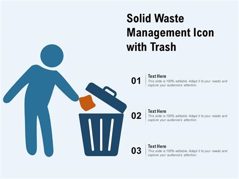 Solid Waste Management Icon With Trash | PowerPoint Shapes | PowerPoint ...