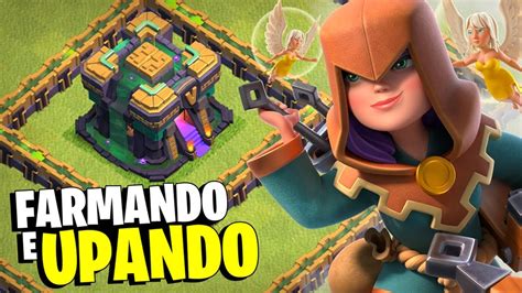 Farmando E Upando O Cv14 🔴ao Vivo🔴 DomingÃo Do Clash Of Clans Youtube