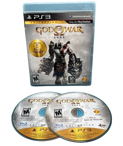 God Of War Saga Collection PS3 Sony Playstation 3 2 Discs 1 2 3 GOW