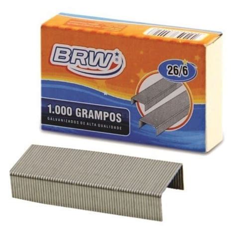 Grampo Para Grampeador 26 6 Galvanizado 1 000 UN BRW Shopee Brasil