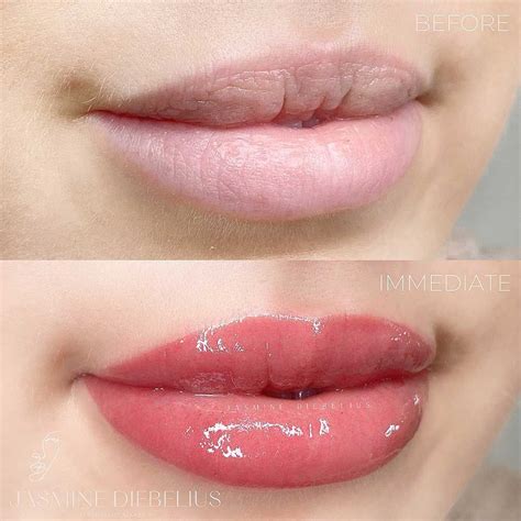 Lip Blushing Before And After Best Examples Of Lip Tattoo Lip Tattoos Lips Cosmetic Lip Tattoo