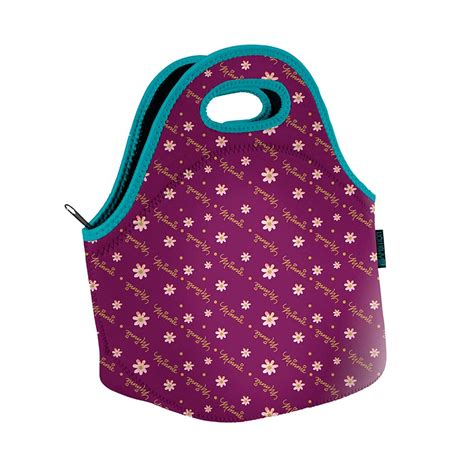 Torba Neoprenowa Na Lunch Minnie Flowers Purple Disney