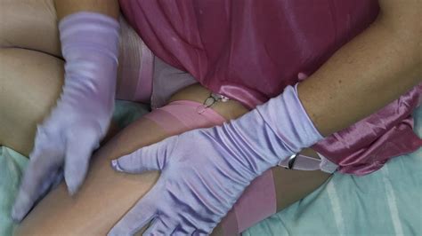 Pink Stocking Fondle Thigh Gay Crossdresser Crossdresser Porn Feat