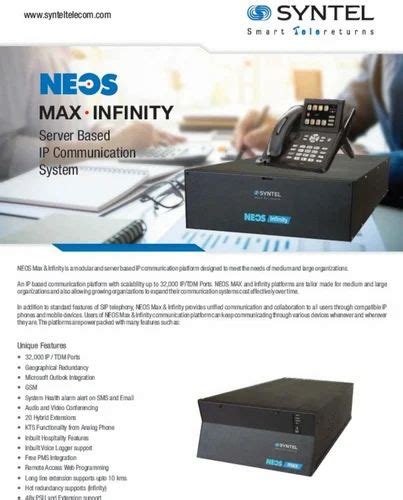 Syntel Neos Max Infinity At Rs Syntel Epabx System In