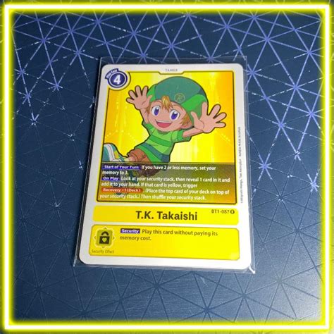 Digimon English TCG T K Takaishi BT1 087 R Rare Card Hobbies Toys