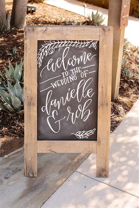 Rustic Chalkboard Wedding Sign Blackboard Wedding Sign Chalkboard