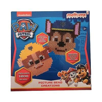 Paw Patrol Bügelperlen Bastel Set 1200 Perlen Chase Rubble eBay