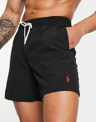 Polo Ralph Lauren Traveler Sorte Badeshorts ASOS