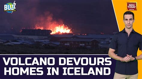 Watch Volcanic Lava Flow Into Icelandic Town And Set Houses On Fire