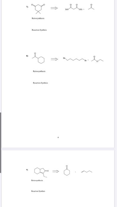 Solved Retrosynthesis Practice Problems Target Compound Chegg