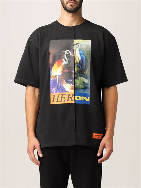 Heron Preston Camiseta Para Hombre Negro Camiseta Heron Preston