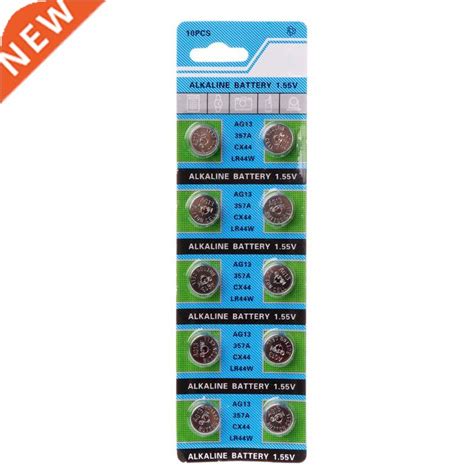 Pcs Alkaline Battery Ag V Lr Button Coin Cell W