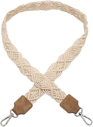 Amazon JEN CO Macramé Guitar Strap Adjustable Purse Strap for