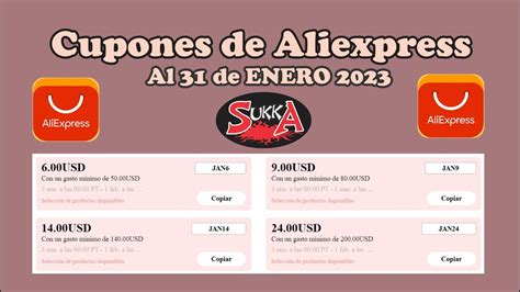 Nuevos Cupones De Aliexpress Al 31 De Enero 2023 YouTube