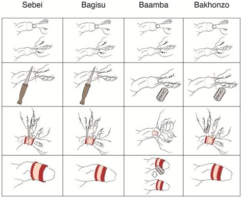 Columns Depict Tmc Cutting Techniques Per Ethnic Group Rows Show