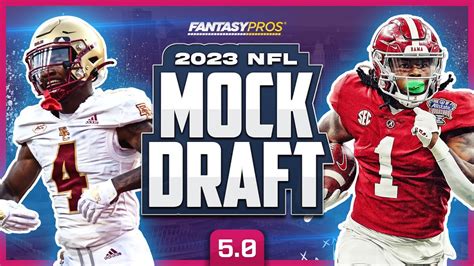 2023 Nfl Mock Draft Two Full Rounds With Trades Youtube