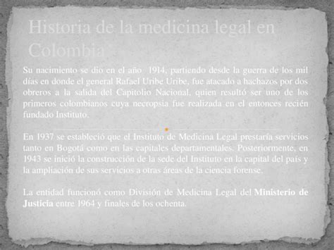 PPTX Historia De La Medicina Legal En Colombia DOKUMEN TIPS