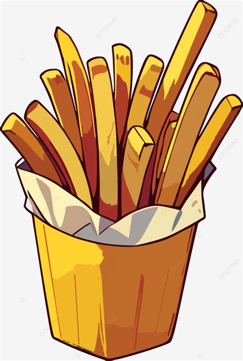 Dibujos Animados De Ilustraci N De Comida De Papas Fritas Png Dibujos