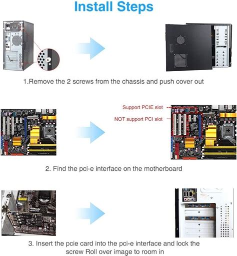 Eluteng Pcie Usb 30 Card 4 Ports Pci Expree To Usb Expansion Card