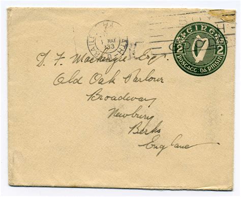 Irish Stamps from Raven Stamps-Postal Stationery Envelopes