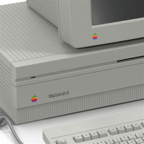 apple macintosh ii 3d model