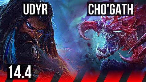 UDYR Vs CHO GATH TOP Rank 7 Udyr 600 Games 5 2 9 JP Master