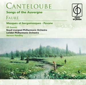 Canteloube Songs Of The Auvergne Amazon Co Uk Cds Vinyl