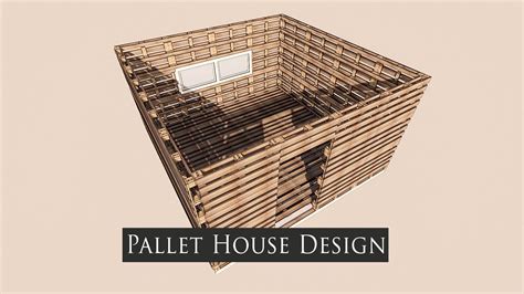 How To Make A Simple Tiny House With A Pallet Homemade From Pallet And Osb Panel Youtube