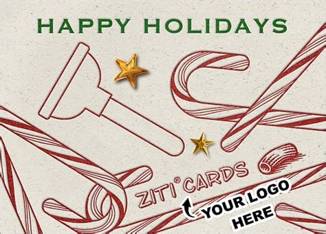 Personalized Plumber Tree Christmas Card Ziti Cards