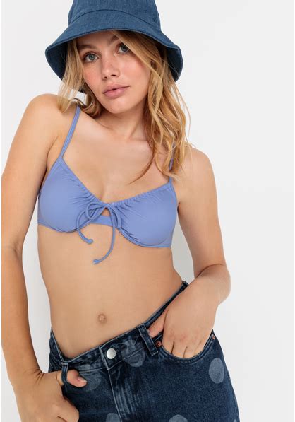 LSCN by LASCANA Bügel Bikini Top Gina rauchblau Cup C 36