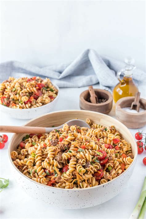 The Best Taco Pasta Salad Simply Stacie