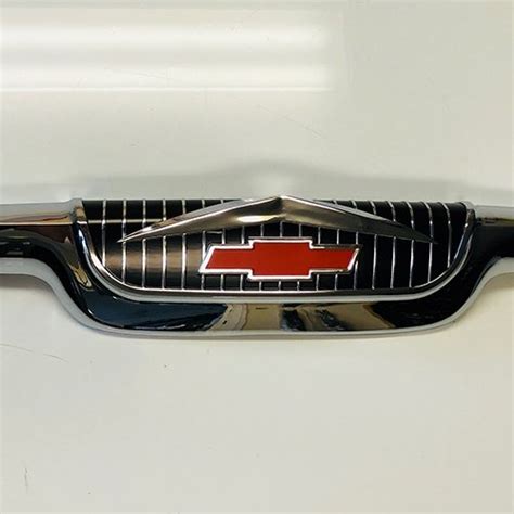 1956 Chevrolet Truck Hood Emblem V8 Farm Fresh Classic American