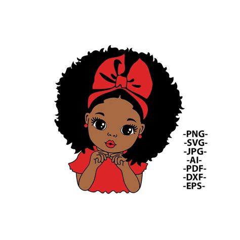 Peekaboo Girl Svg Afro Girl Svg Sweety Girl Puff Hair Bl Inspire