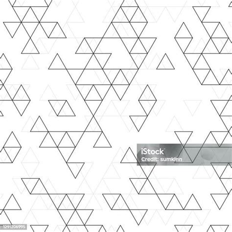 Vector Pattern Of Triangles Stock Illustration Download Image Now