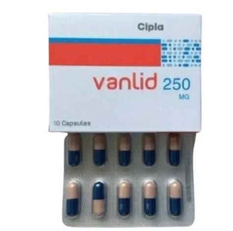 Vancomycin Hydrochloride Capsule Vanlid 10 Capsules Strength 250