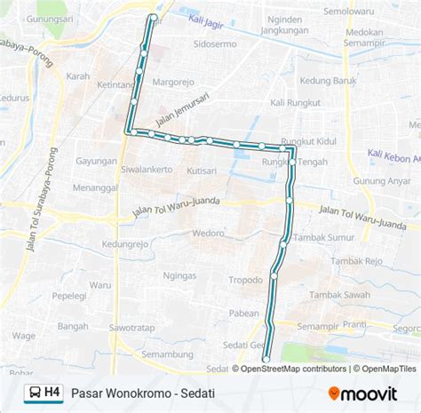 Rute H Jadwal Pemberhentian Peta Sedati Diperbarui