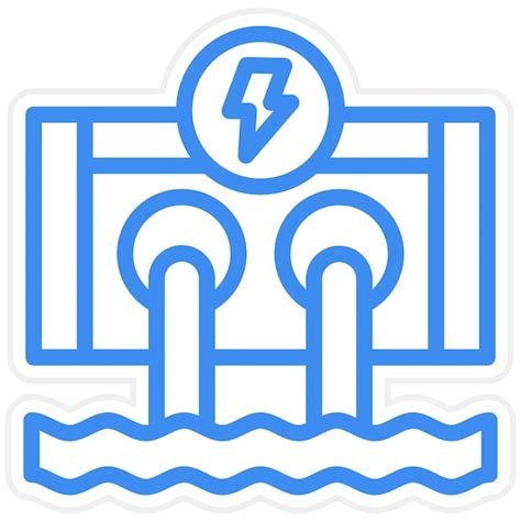 Premium Vector Hydro Power Icon Style