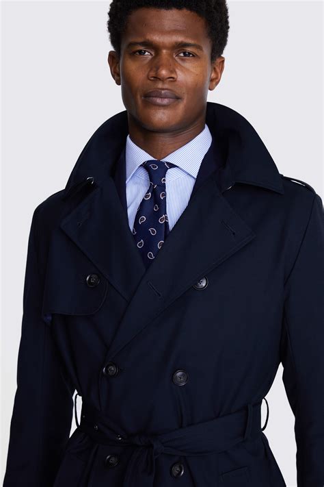 Navy Trench Coat Buy Online At Moss