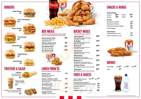 Kfc Nz Menu With Prices 2024 Moira Tersina