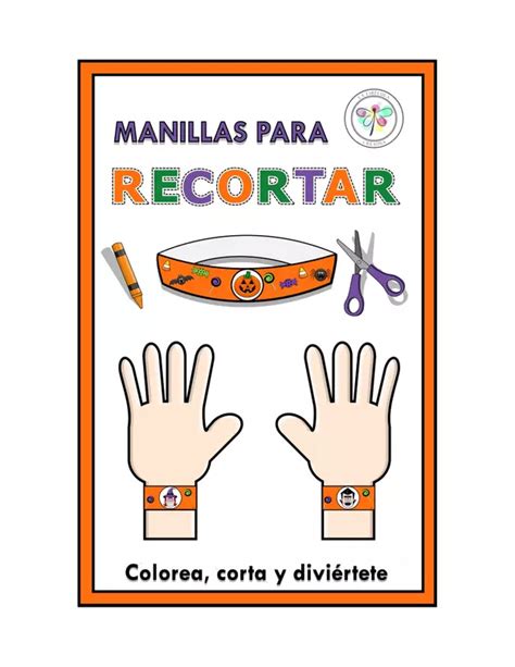 Manillas Para Recortar Halloween Color Craft Profe Social