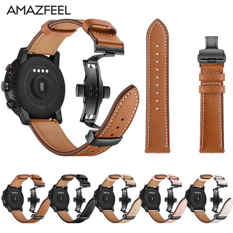 Pulseira De Couro Para Xiaomi Huami Amazfit Ritmo Stratos Pulseira De