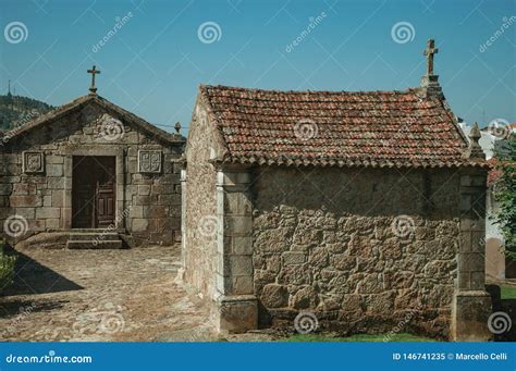 Medieval Chapels of Saint Anthony and Calvary in Belmonte Stock Image - Image of construction ...