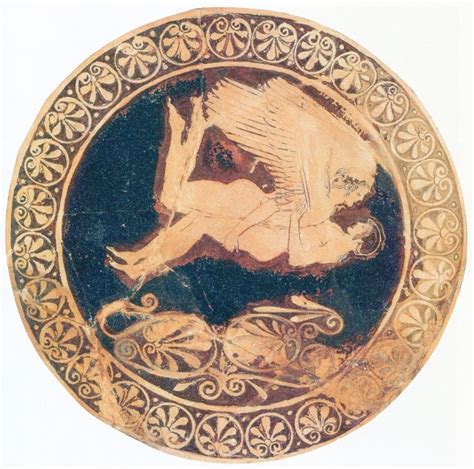 An Ancient Greek Vase With A Man On It