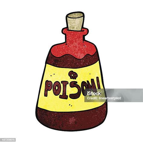 Cartoon Bottle Of Poison Stok Vektör Sanatı And Clip Art‘nin Daha Fazla