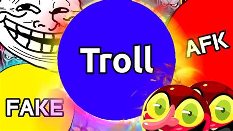 Fake Afk Trolling Teams Amazing Troll People New Agario